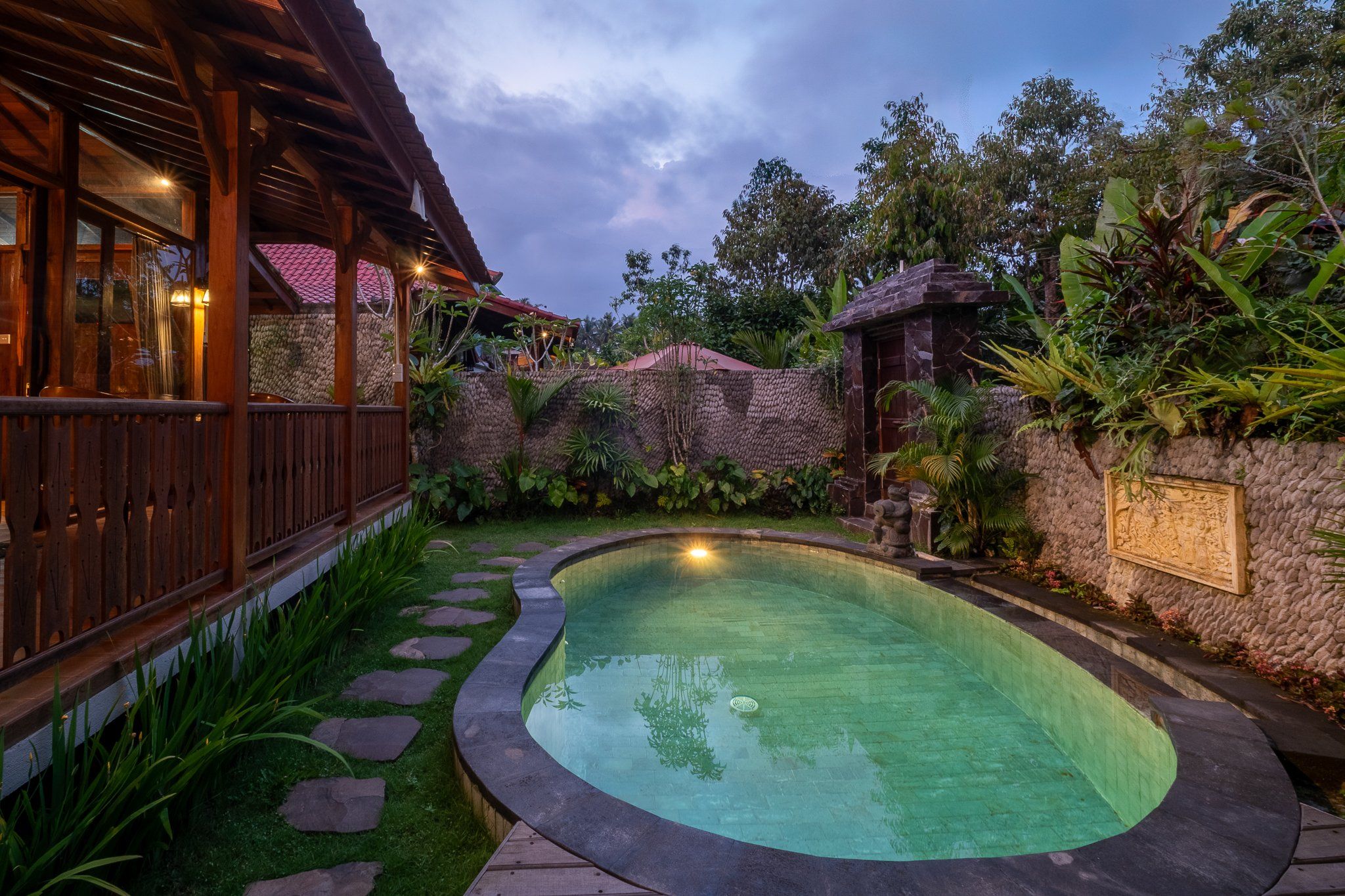 Pemandangan taman