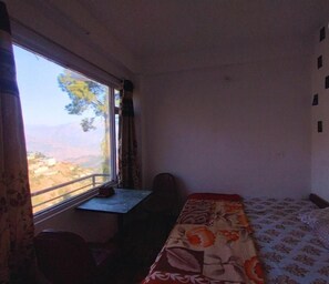 Standard Double Room, Mountain View | Desk, laptop workspace - The Himalayan Kitchen - Cafe & Rooms (Kumharsain)