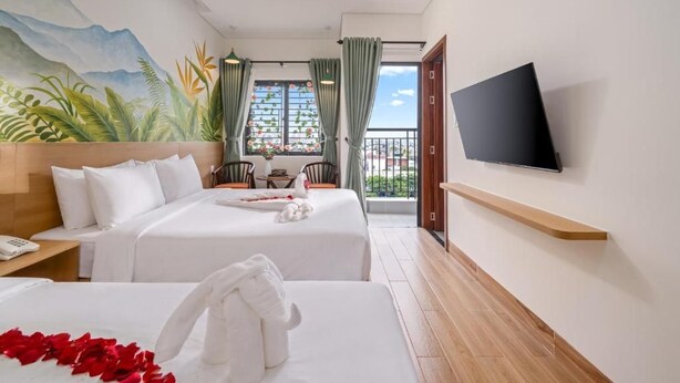 Familie-studiolejlighed - balkon - byudsigt | Gratis Wi-Fi