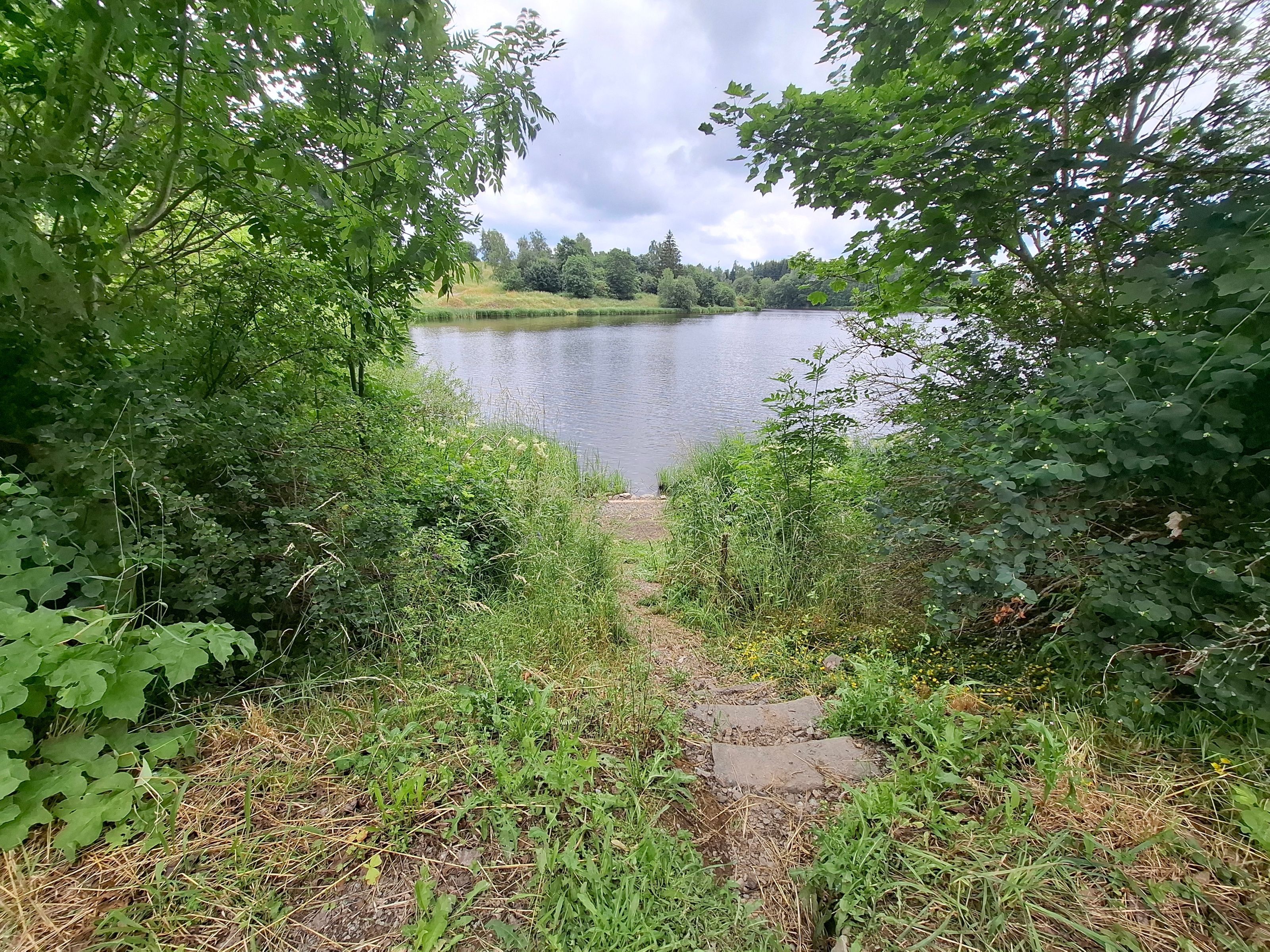 Zugang zum Oberen Teich Stiege
