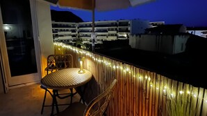 Outdoor dining - Pleasant 1-bedroom apartment with AC in Beaulieu-sur-Mer (Beaulieu-sur-Mer)