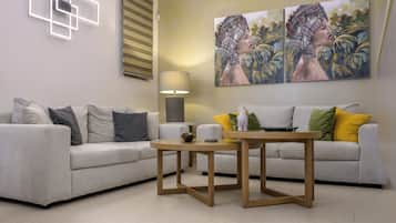 Apartment, Terrasse, Stadtblick | Wohnbereich
