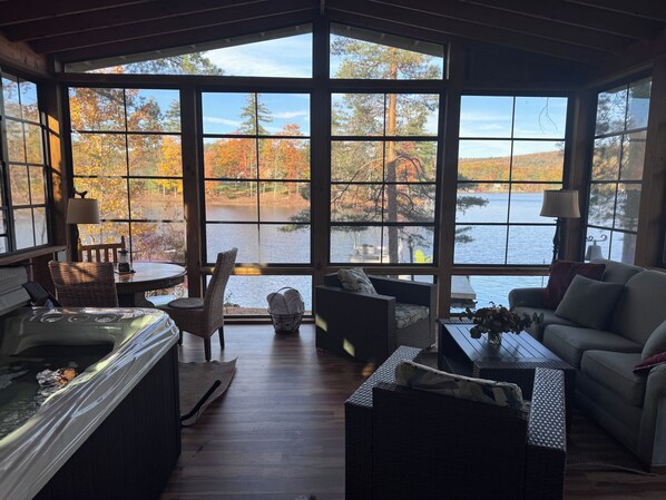 Living area - Lakefront Retreat Hot Tub, Dock, Kayaks, & Firepit (Averill Park)