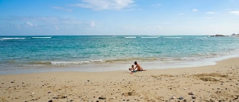 On the beach
