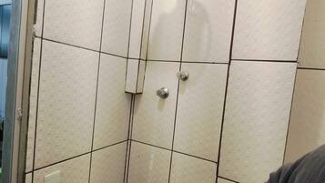Shower, soap, toilet paper