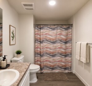 Bathroom - Furnished 3BR Indio Apartment • 30+ Day Stays (Indio)