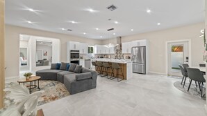 Superior Villa | Living area - Modern North Miami Oasis Heated Pool (Miami)
