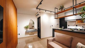 Apartment, City View | Living area