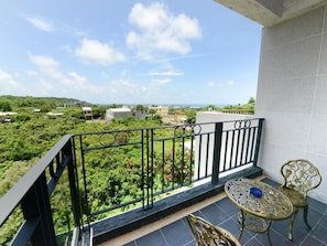 Udsigt fra overnatningsstedet