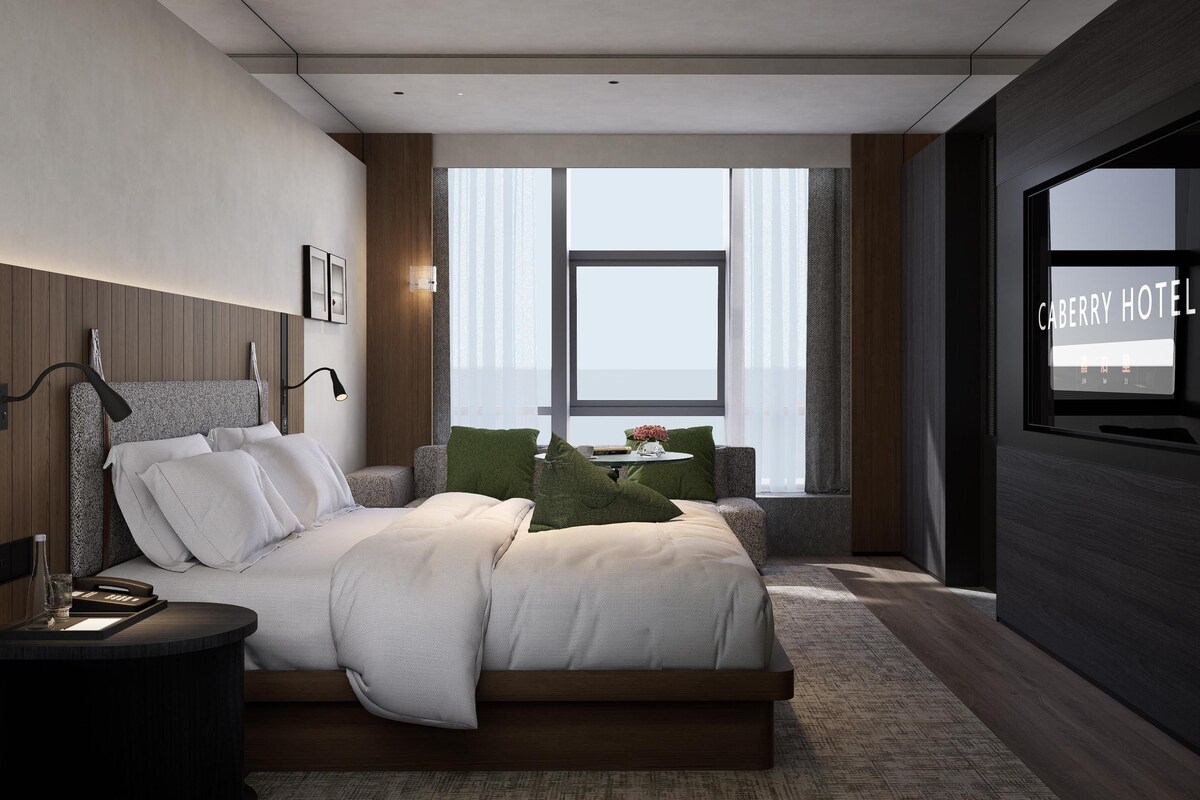 Habitación doble superior, vistas a la ciudad | Espacio para trabajar con un portátil y wifi gratis