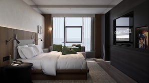 Habitación doble superior, vistas a la ciudad | Espacio para trabajar con un portátil y wifi gratis