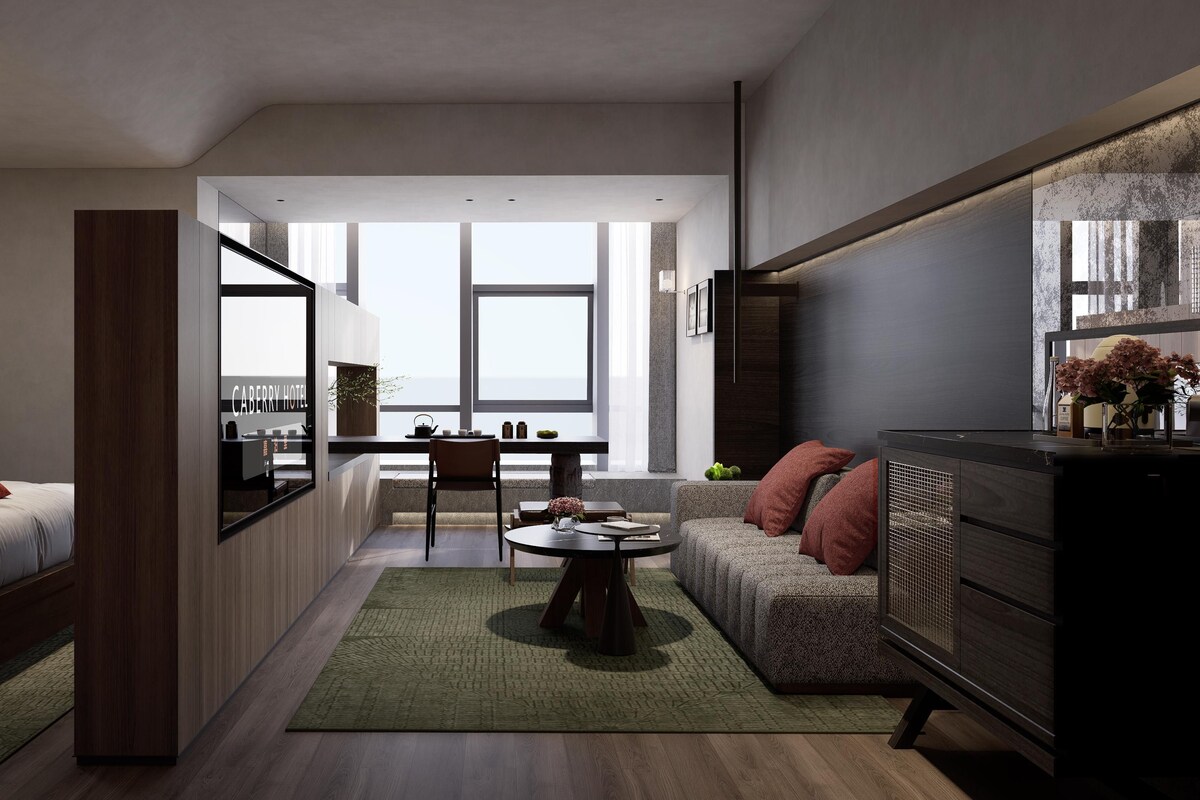 Suite de lujo, vistas a la ciudad | Espacio para trabajar con un portátil y wifi gratis