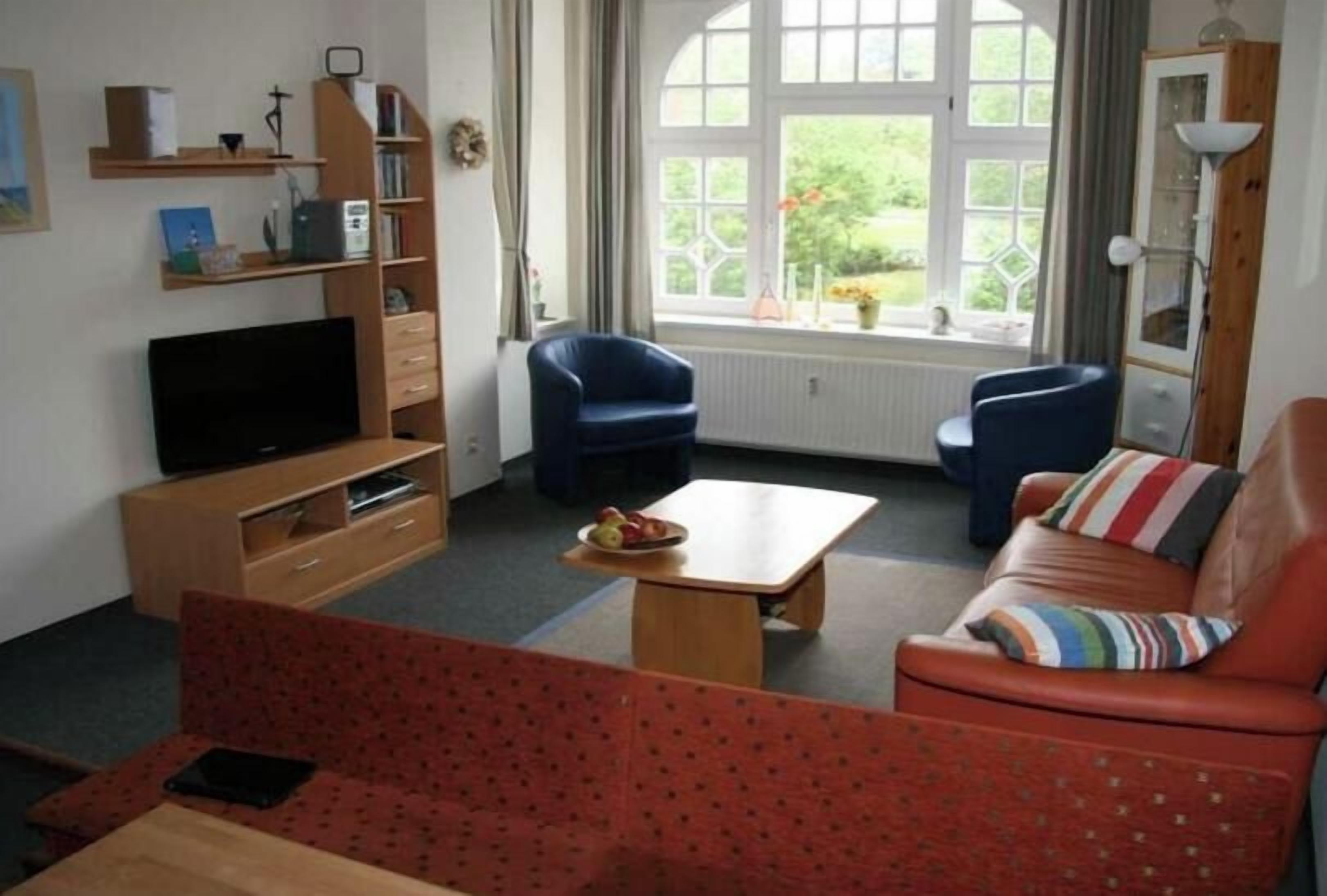 Smart TV, DVD player, books