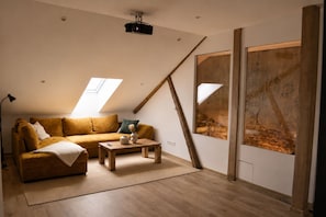 Living area - Rosa Loft Spacious Historic Apartment Beneath Spiš Castle (Prešovský kraj)