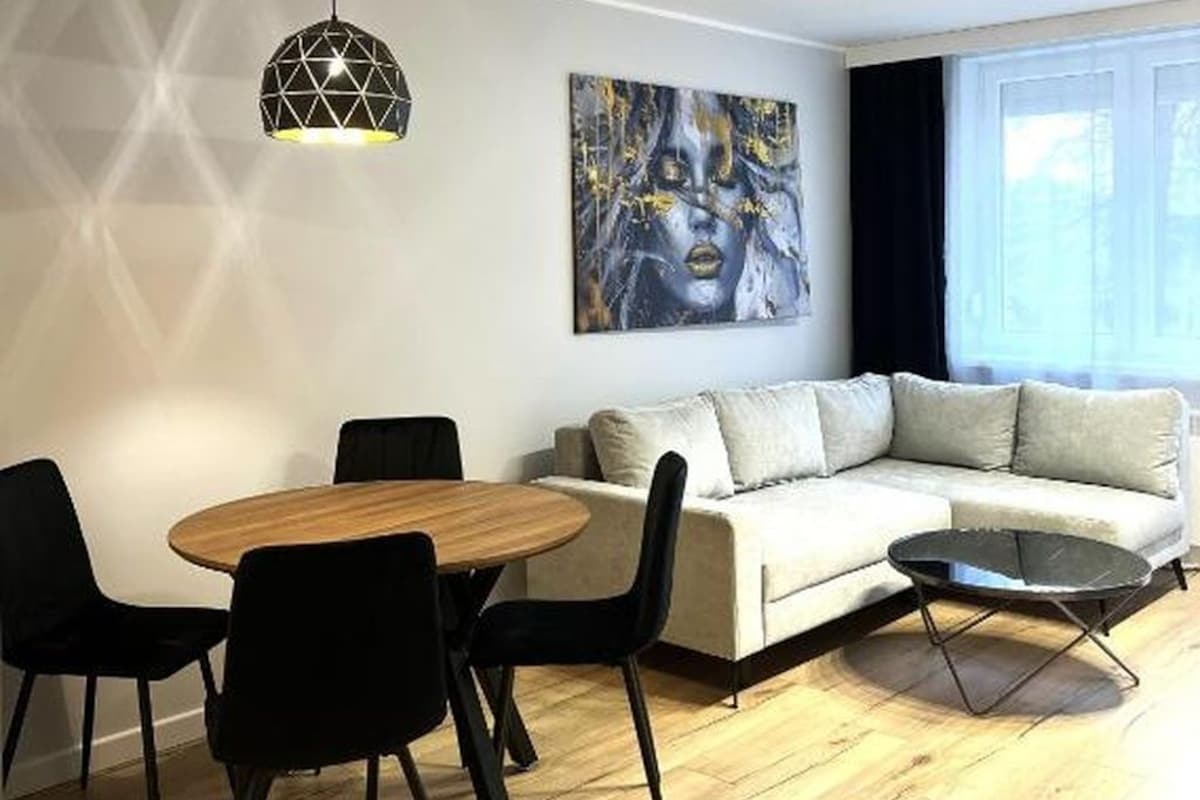 Standaard appartement, 1 slaapkamer | Woonruimte | Een 40-inch flatscreentelevisie met kabelzenders, Netflix en Hulu