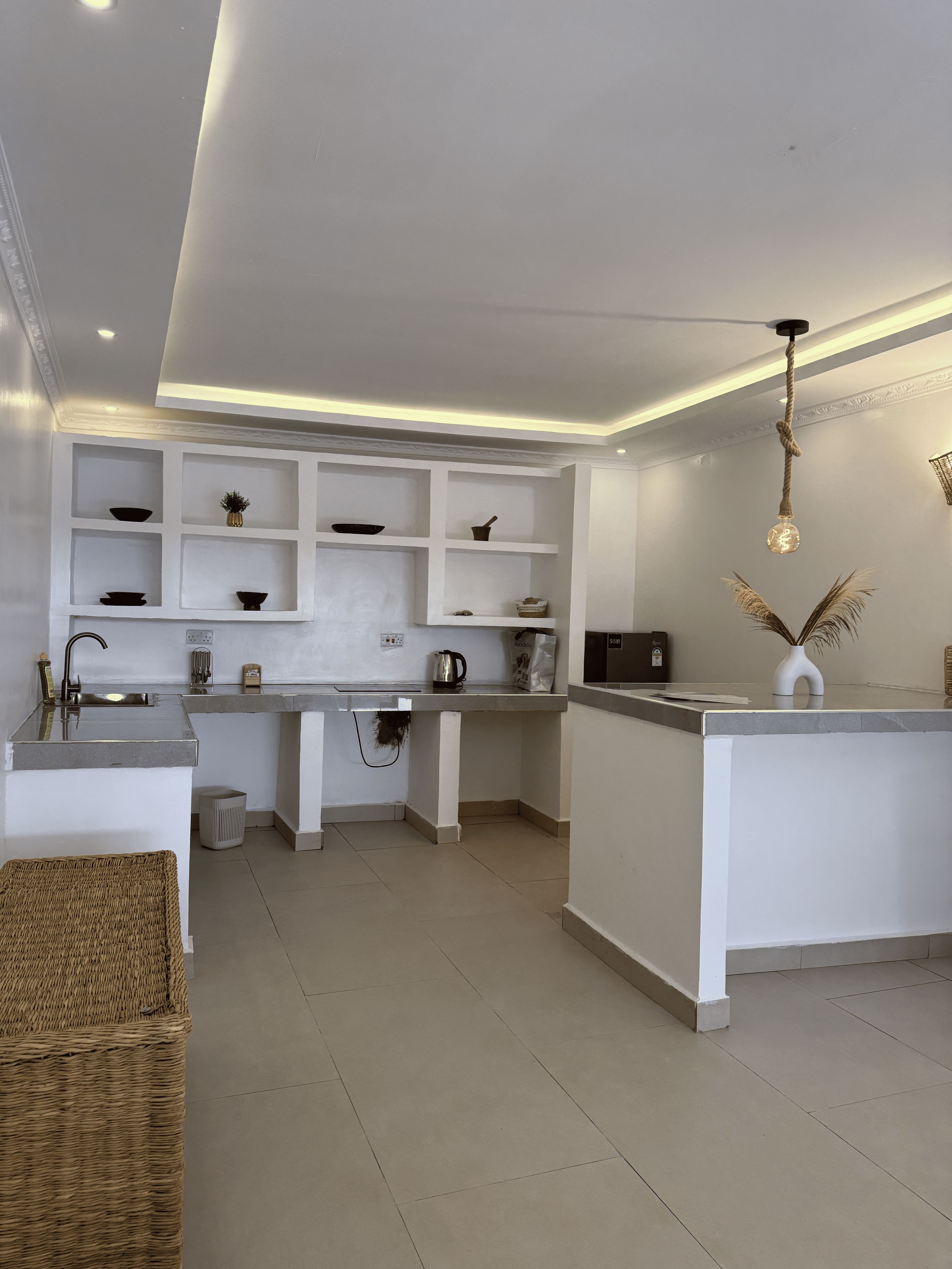 Deluxe Villa, Patio, Pool View | Dapur peribadi