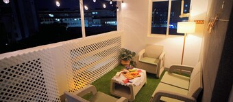 Beautiful, romantic private terrace with 2 separate bedroom and living room