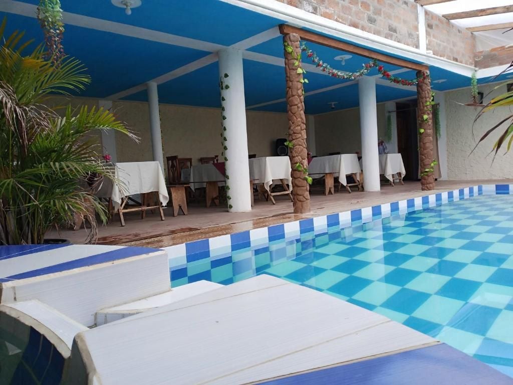 Una piscina techada