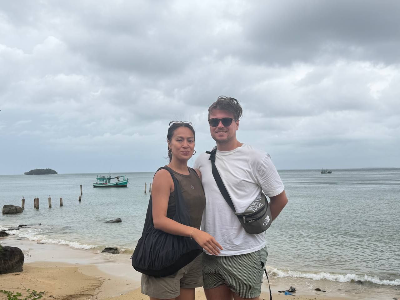 On the beach