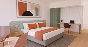 Chambre Supérieure, 1 très grand lit, non-fumeur (Converts to 2 Twin Beds;Larger Room)