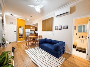 Deluxe Apartment, 1 Double Bed with Sofa bed, Kitchen, Mountain View | Living area - StayHome RJ - Christ the Redeemer View (Rio de Janeiro)