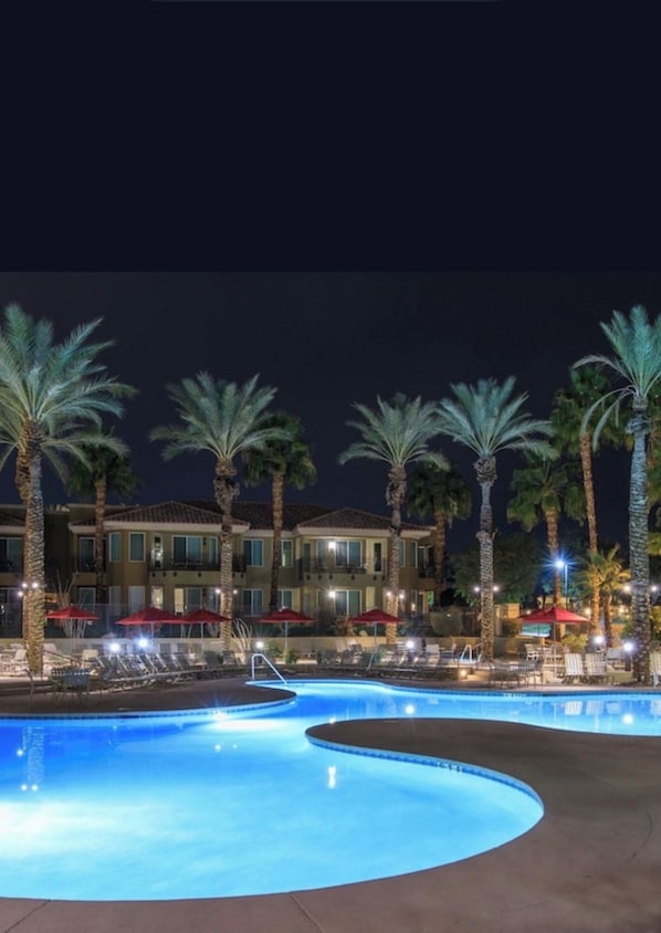 Pool - Marriott Villa 1-bedroom in Palm Desert with pool,tennis,golf (Palm Desert)