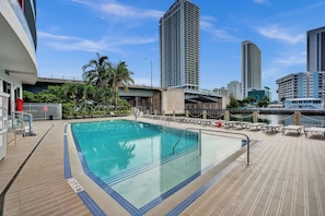 Pool - Stylish Condo Near Ocean w/ Gym & Amazing Views (Hallandale Beach)