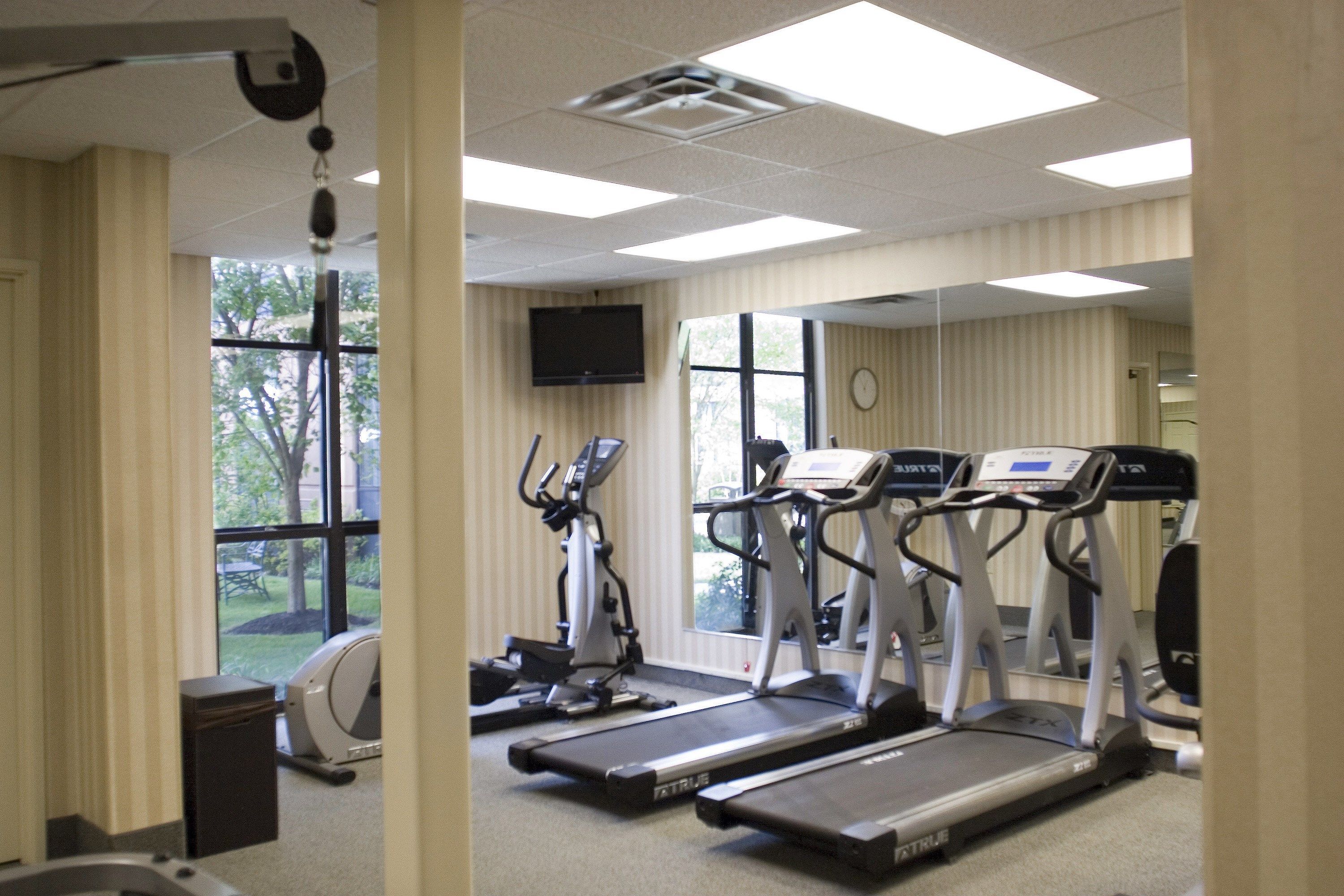 Keep up your fitness routine at the gym.