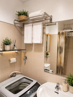 Departamento, 1 habitación, vista a la ciudad | Baño
