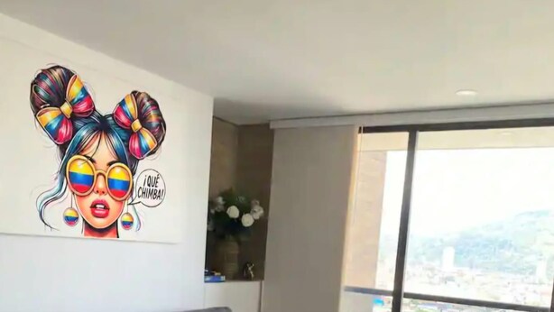 Living area - Modern 2BR/2BA, Near Mayorca & DAVIarena (Sabaneta)