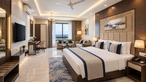 Quarto casal luxo, sacada