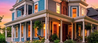 Historic Victorian + Balcony | Firepit + BBQ + Fenced Yard | The Painted Lady