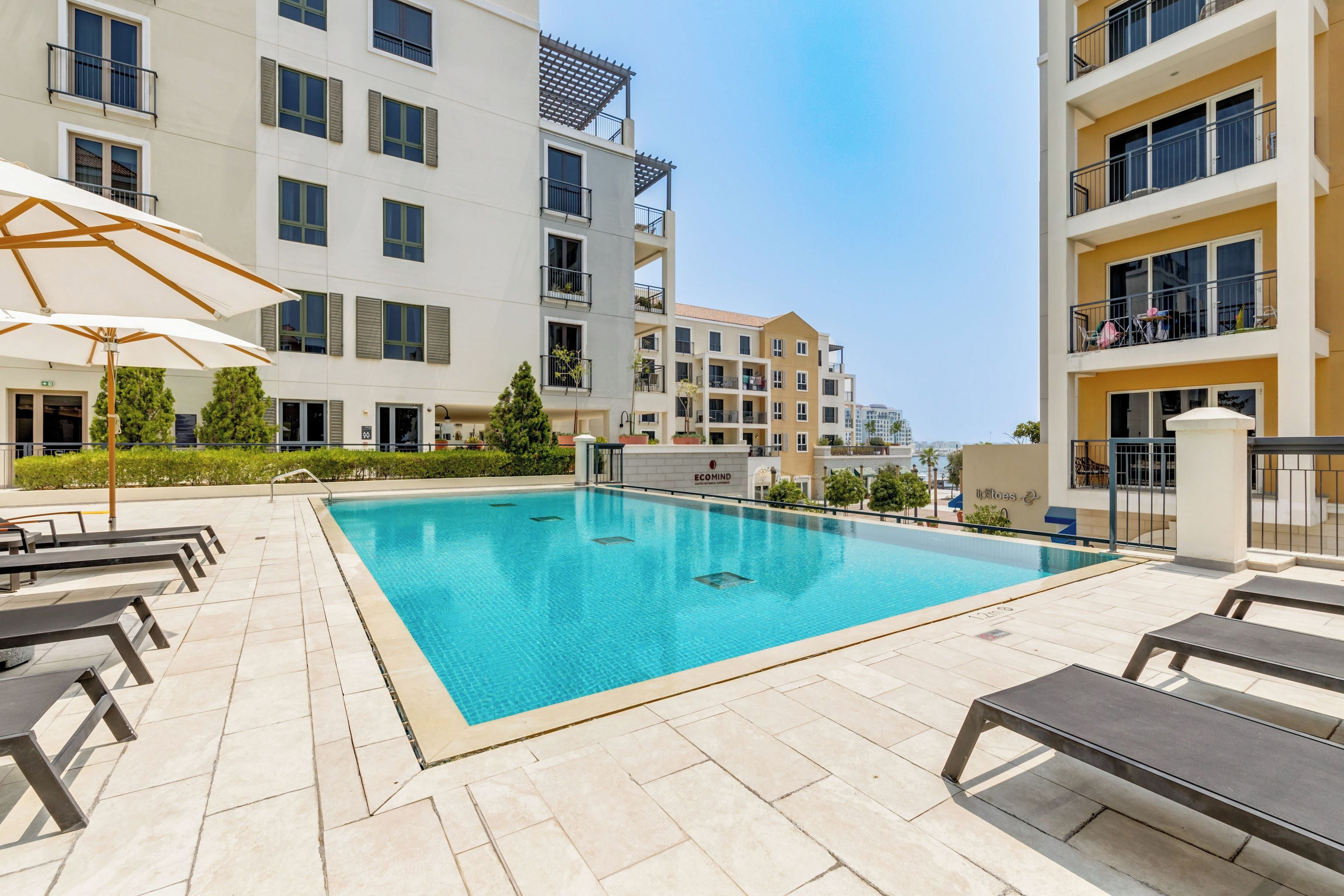 2 outdoor pools, pool umbrellas, sun loungers