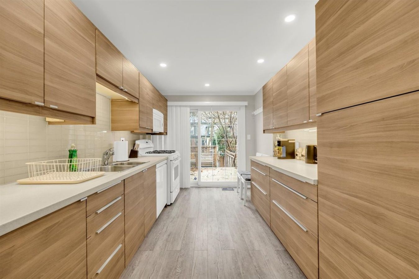 Sleek, minimalist design meets functionality. Fully equipped with modern appliances and ample counter space for your culinary creations.