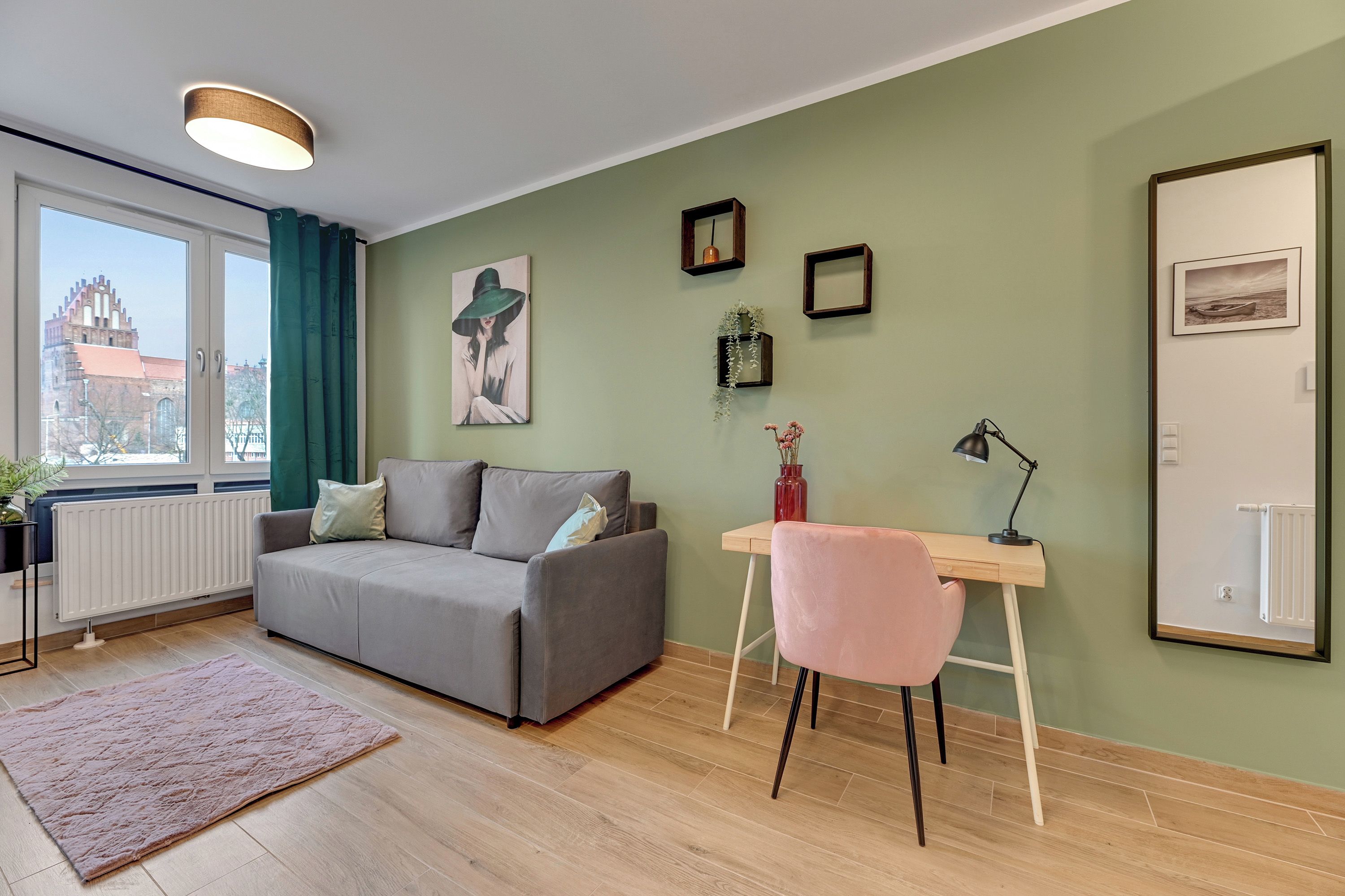 Comfort Studio Suite, Haiwan Kesayangan Dibenarkan, Courtyard View | Ruang tamu