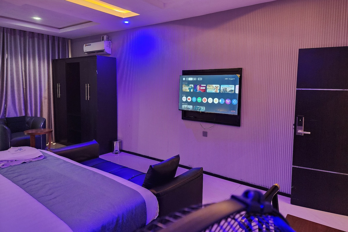 Luxe suite, balkon | Lakens van Egyptisch katoen, luxe beddengoed, donsdekens
