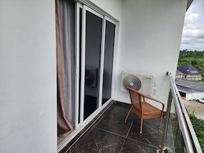 Uitzicht vanaf balkon