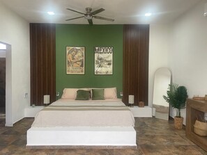 1 bedroom, iron/ironing board, WiFi, bed sheets - King Suite - Casa Corazon Zen in Barra De Potosi with pool, 3 min. walk to beach (Barra de Potosí)