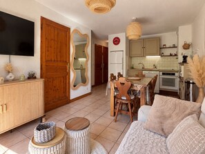 Living area - Apartment with slope view - 6 guests (Flumet)