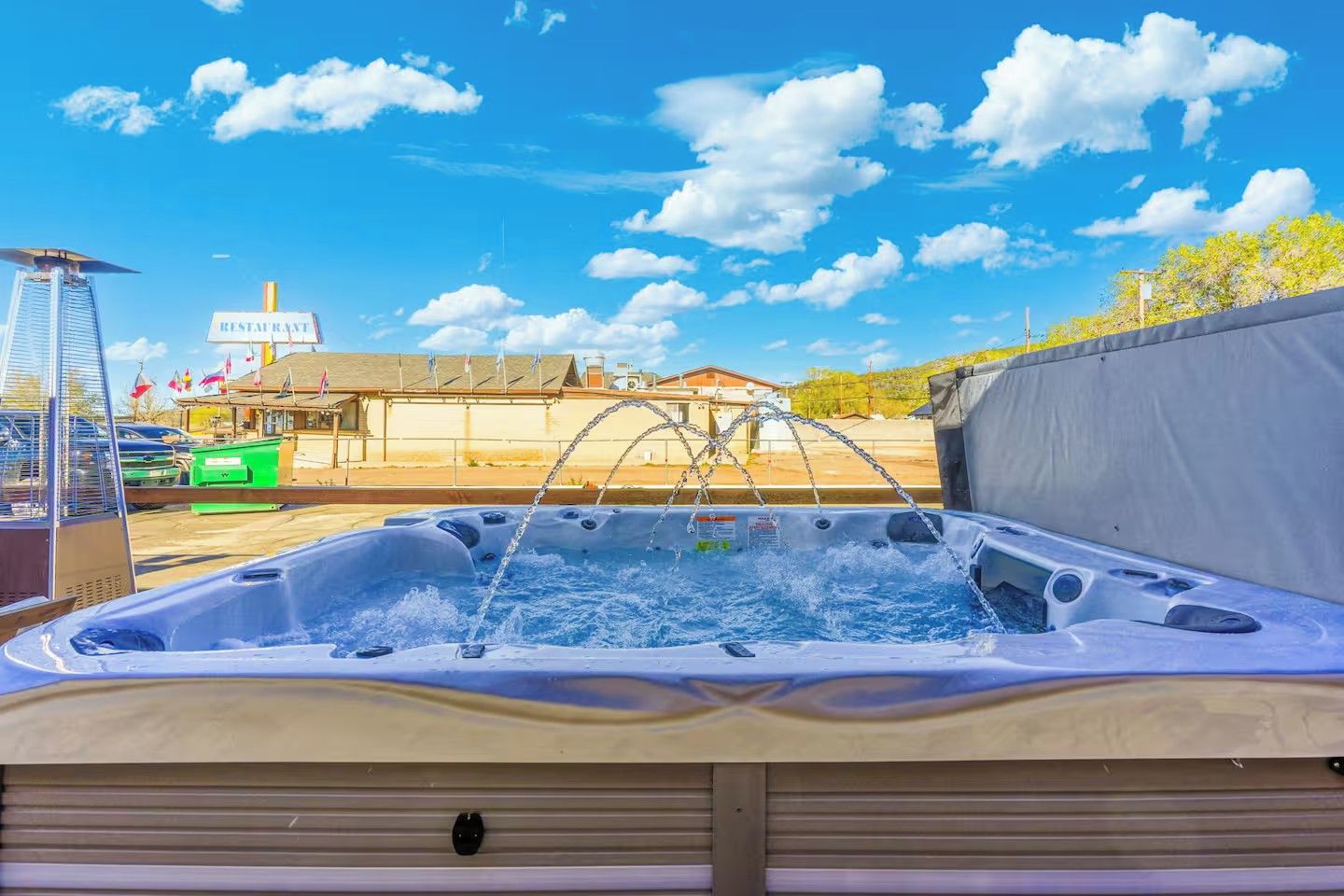 Bathtub spa outdoor