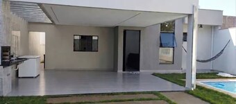 Casa aconchegante com Piscina Aquecida e Área Gourmet.
