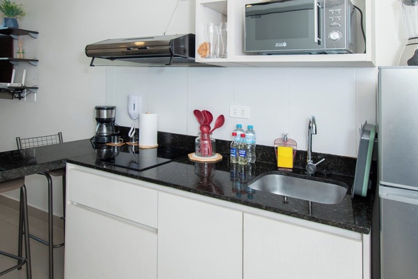 Kitchen counter and stovetop
