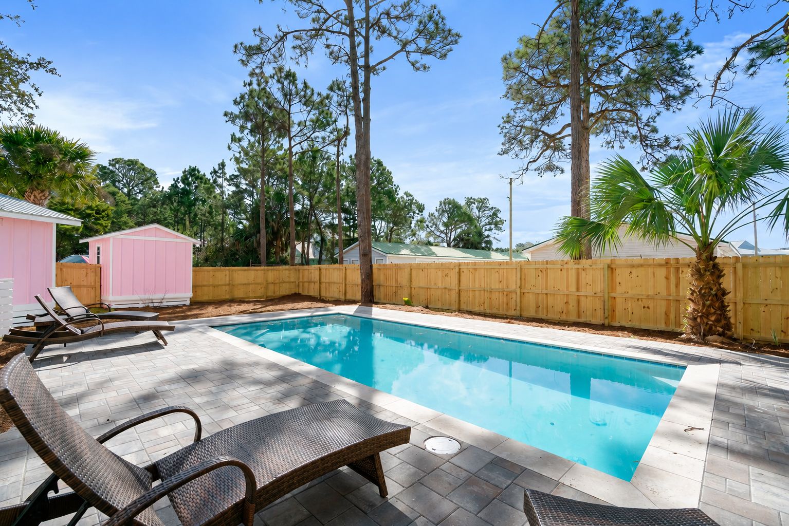 A heated pool