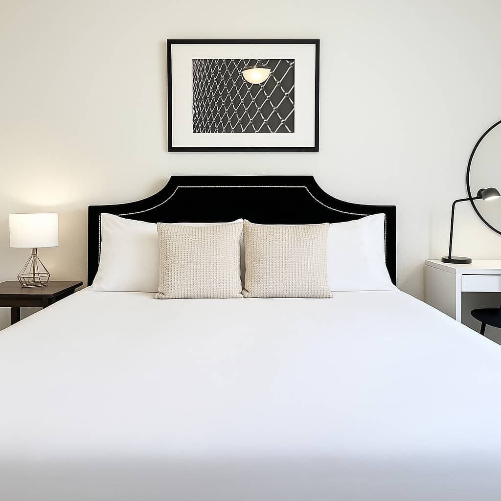 Iron/ironing board, WiFi, bed sheets