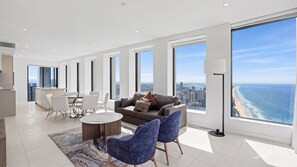 Living area - Esplanade Soul Apartment 6104 (Surfers Paradise)