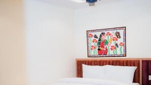 Quarto casal luxo, ar-condicionado, vista para a cidade