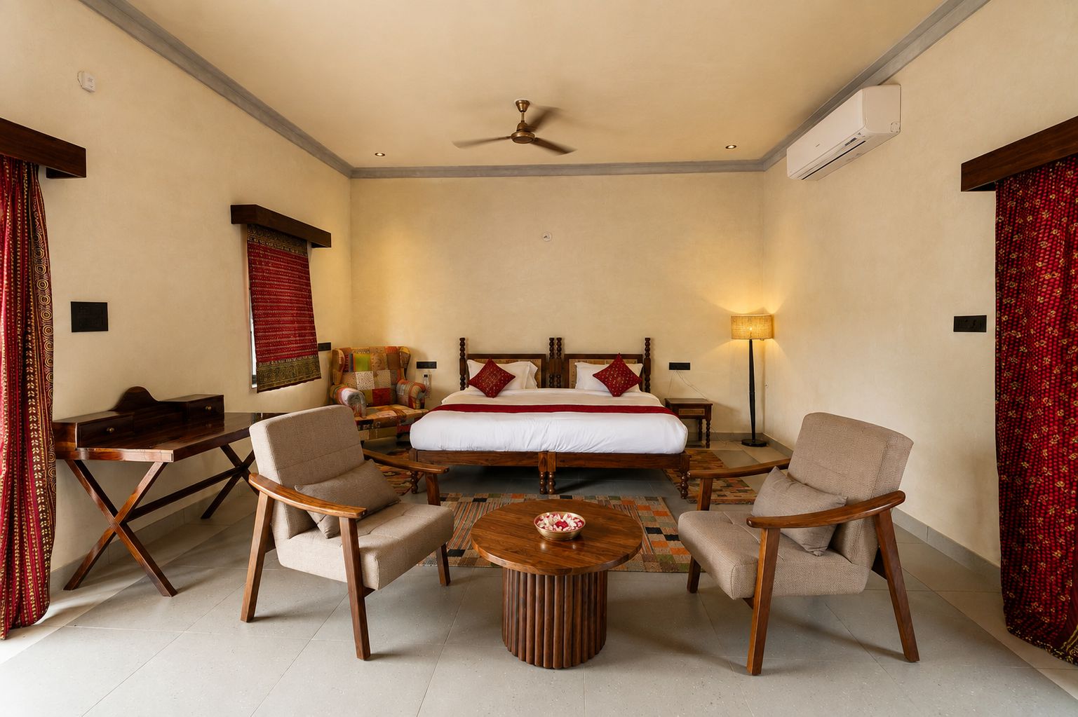 Habitación de lujo con 1 cama doble o 2 individuales, vistas al jardín