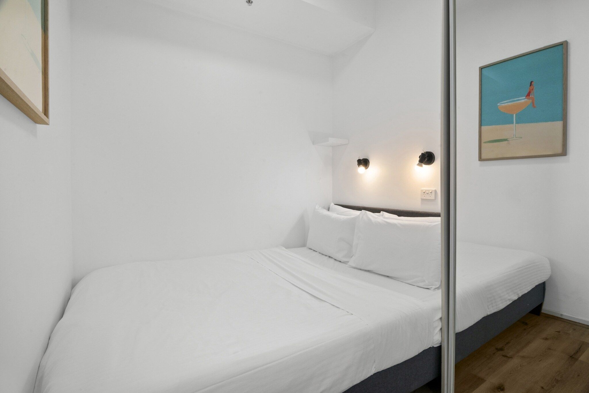 Desk, iron/ironing board, internet, bed sheets