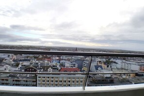 Vista panorámica de un paisaje urbano, probablemente desde un balcón o ventana.