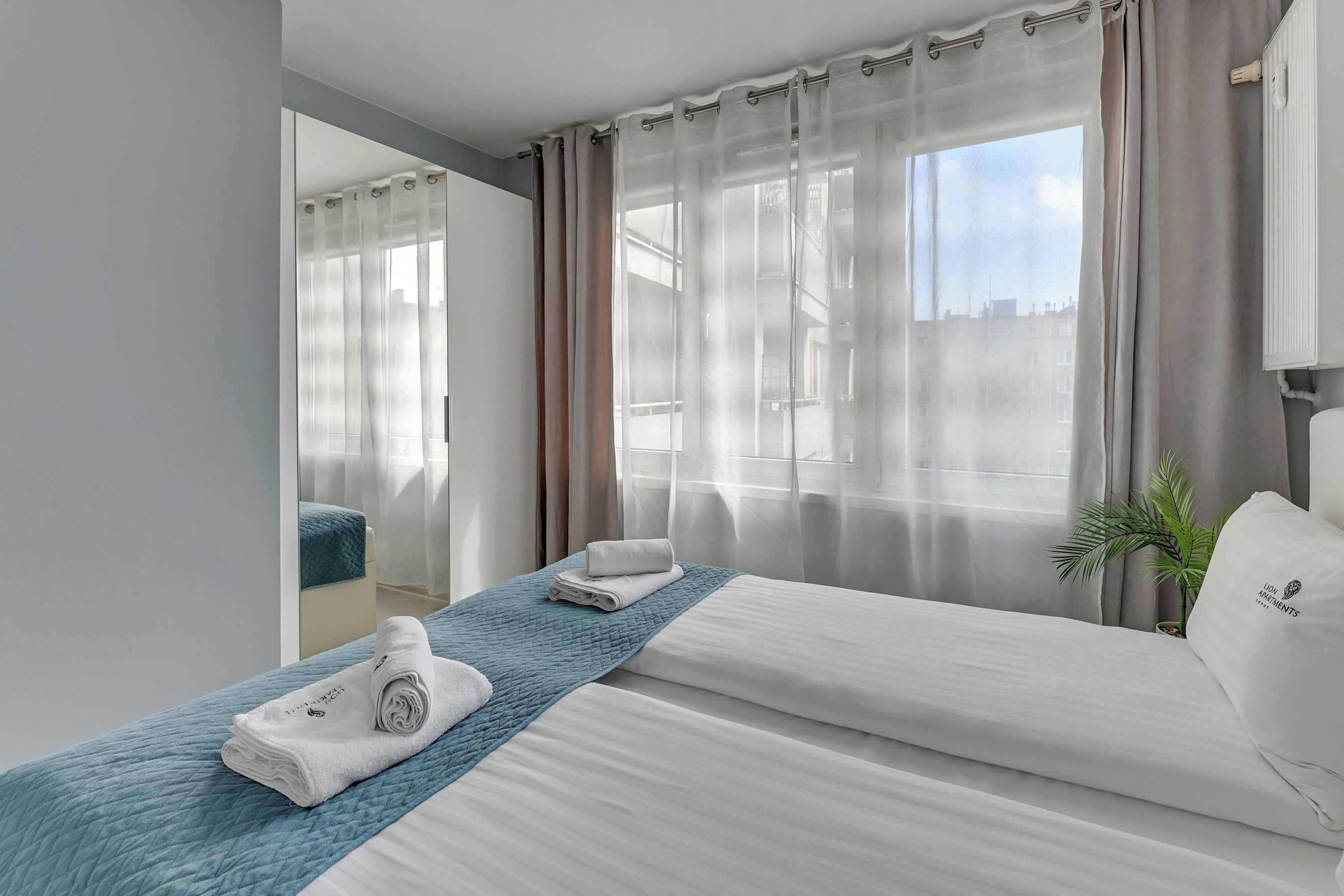 Comfort Apartment, 1 Bedroom, Balcony, Courtyard View | Premium bedding, iron/ironing board, WiFi (free), bed sheets